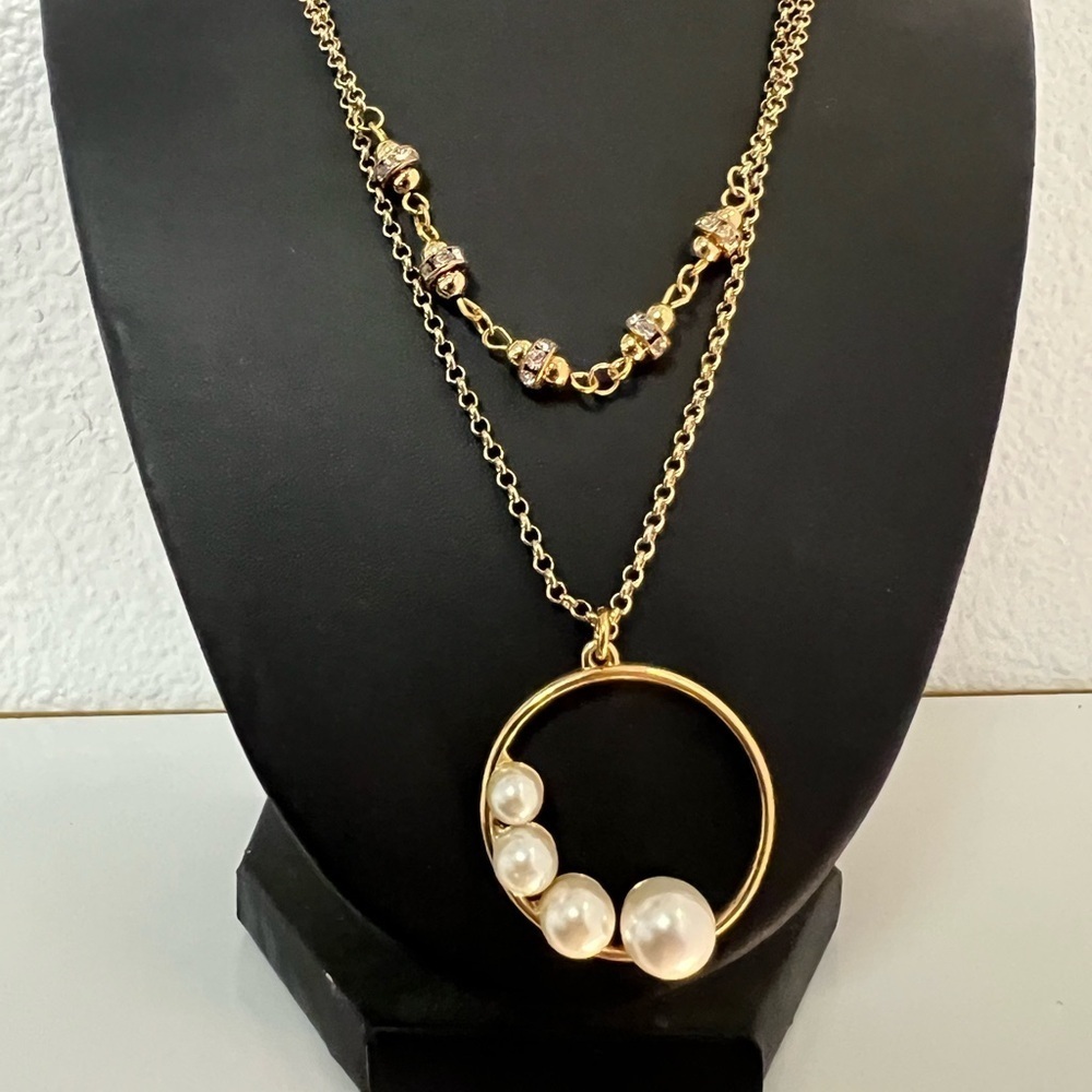 18k Gold Plated Two-layer Necklace - Picture 3 of 5